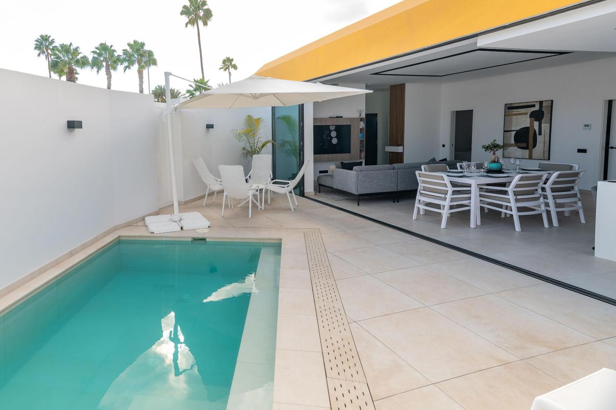 Bungalow Siena Center Playa Del Ingles 马斯帕洛马斯 外观 照片